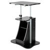 Movable Laptop Computer Desk Table w/ Storage Compartment Height Adjustable