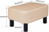 PU Leather Footstool Footrest Stool Pouffe Ottoman Footrest Gift for Parents