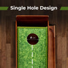 Golf Putting Mat Putting Green Practice Training Aid Auto Ball Return One Hole