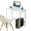 White Small Compact Computer Desk PC Table Workstation Home Office Study Writing
