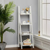 Wooden 4 Tier Ladder Shelf Bookshelf Storage Display Shelving Unit Free Standing