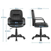 Ergonomic Swivel Office Chair Executive Computer Desk Chair with Wheels