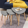Nest of 3 Side Lamp Coffee Tables Furniture Nested Tables Living Room Tea Tables