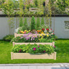 3 Tiered Raised Elevated Garden Bed Planter Box Kit for Vegetable Outdoor Garden