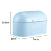 Vintage Bread Box Metal Bread Bin Curved Lid Large Oval Loaf Storage Container