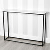 Slim Hallway Console Table Narrow Industrial Sideboard Display Unit Metal Desk