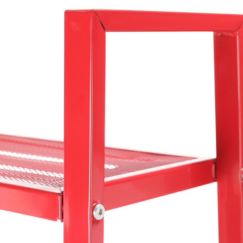 Metal Ladder Shelf 4 Tier Bookshelf Storage Rack Plant Pot Display Shelving Unit