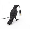 Rat Bird Table Lamp Desk Reading Night Light Bedside Resin Crow Wall Sconce Lamp