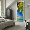 Tropical island door mural Self-adhesive Stickers European Standard 88cmx200cm