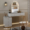 Hollywood Vanity Make Up Mirror with Lights 18-LED Tabletop Wall Metal 80x62cm