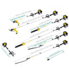 5 in 1 52cc Petrol Hedge Trimmer Chainsaw Brush Cutter Pole Saw Outdoor Tools UK