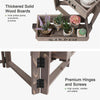 Pastoral Plant Pot Stand Folding Flower Display Rack Holder 3 Tier Vintage Style
