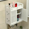 3 Tier Floating Storage Shelf Shower Caddy Rack Organizer Bathroom Cabinet White