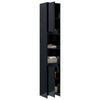 High Gloss Bathroom Tallboy Cabinet Modern Cupboard Storage Shelf Furniture Unit