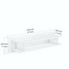 Luica Floating Wall Mount Modern TV Unit - Colours - Gloss White or Black
