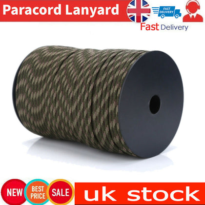 328 FT 550 Paracord Rope 9 Strand Parachute Cord 100M Towing Tent rope