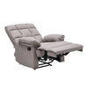 Manual Recliner Armchair PU/Velvet Sofa Reclining Chair with Adjustable Footrest