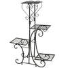 4 Potted Wrought Iron Plant Stand Metal Flower Rack Holder Home Office Decoratio
