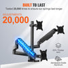 VEVOR Triple Monitor Arm Mount Desk Stand for 13"-27" Screens up to 20 lbs Each
