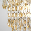 Gold Ceiling Light Shade Easy Fit Lighting Jewel Tier Droplets Bedroom Lampshade