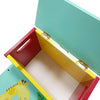 Wooden Step Stool with Toys Storage Box-Children Kitchen Helper Toilet Ladder UK
