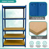 BOLTLESS METAL SHELVING RACK WAREHOUSE SHED GARAGE STORAGE SHELVES UNIT 5 TIER