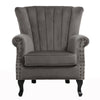 Chesterfield Button Wingback Fabric Armchair Studs Chair Orthopedic Luxury Seat