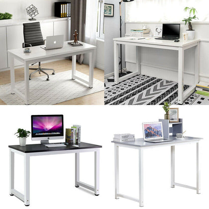 Computer Desk Study Table PC Laptop Workstation Home Office White/Black/Gray New