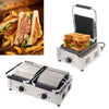 Grooved Panini Press Ribbed Toaster Sandwich Contact Grill Catering Machine UK