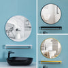 Industrial Large Round Wall Mirror Bathroom Makeup Dressing Mirror Metal Frame
