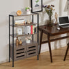 Industrial Bookshelf Storage Cabinet Bookcase w/ Shelves Display Living Room