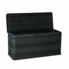 Storage Cushion Box Garden Outdoor Indoor 280L Chest Plastic Furniture BLACK