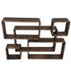 Retro Floating Shelves Wooden Wall Shelf Hanging Decorative Storage Display Rack