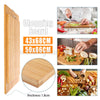 Large Bamboo Chopping Cut Slicing Boards With Hook Kichen Food Cutting Board UK
