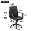 Faux Leather High Back Desk Swivel Chair For Home Office Adjustable Height Chair