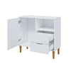 New Small Sideboard Cupboard Display Cabinet Storage with 2 Drawers & 1 Doors