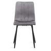 2/4 Velvet Dining Chairs Padded Seat Metal Legs Lounge Kitchen Chair Restaurant