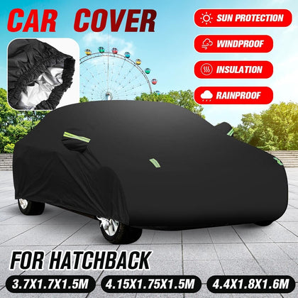 S Black Hatchback Full Car Cover for a Small Classic Mini - Indoors & Outdoors