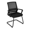 Meeting Office Chairs Mid-Back Mesh Reception Chair Guest Chair w Lumbar Support