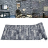New Grey Brick Wall Grey Shimmer Tones Effect Faux Metallic Feature Wallpaper 3D