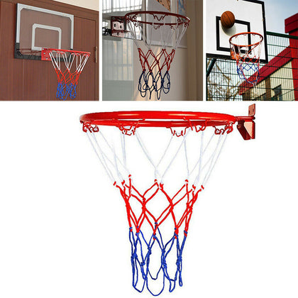 Large Basketball Ring Hoop Net Wall Mounted Outdoor / Indoor Hanging 32cm Basket
