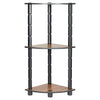 3 Tier Corner Shelf Storage Rack Organiser Display Bookshelf Turn-N-Tube