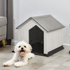 Grey Pet House Large Dog Kennel Indoor Outdoor Weatherproof Animal Shelter Cages