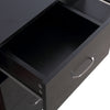 120cm Computer Desk PC Table Workstation w/ 3 Shelf & Drawers Black