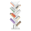 New 9 Tiers Book Shelves Tree Tower Storage Corner Shelving Unit Bookcase