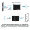 Foldable Microphone Isolation Shield Studio Mic Sound Foam Absorbing Reflector