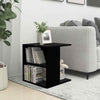 Living Room Modern Side Table Black 45x45x48 cm Chipboard