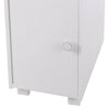 Bathroom Slim Floor Cabinet Narrow Wooden Storage Cupboard Toilet With Drawers