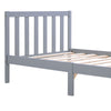 Single Bed 3ft Grey Solid Pine Wooden Bed Frame Shaker Style Bedroom Furniture