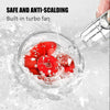 High Pressure Shower Head 360 Rotated Water Saving Hand Spray with Small Fan UK